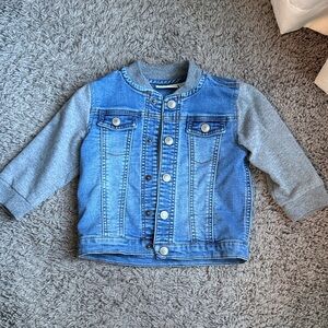 First Impressions Blue Denim and Gray Jacket